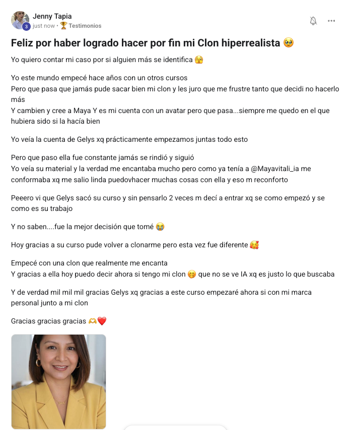 Testimonio de Jenny Tapia